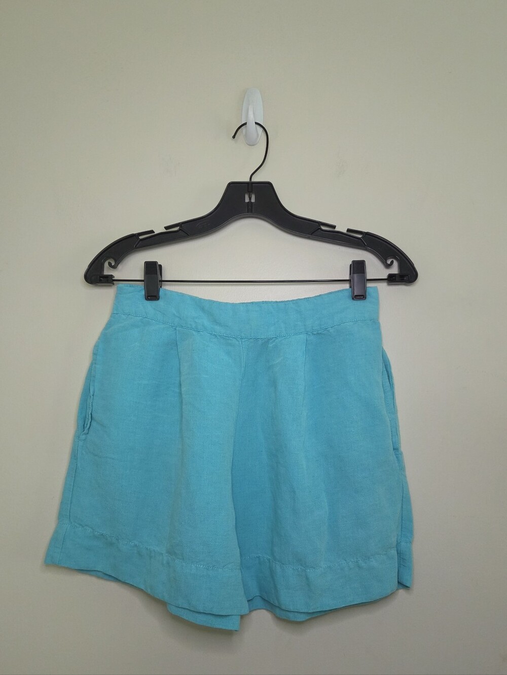 Women's Boston Proper Blue Linen Blend Shorts Sz XS